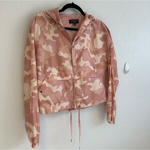 Pink Camo Windbreaker